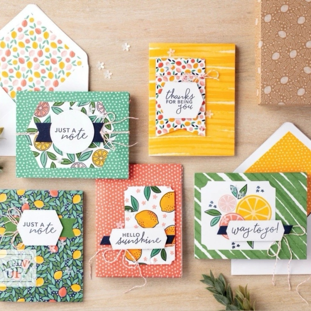 🆕 Stampin' Up! Simply Citrus All-Inclusive Card Making Kit